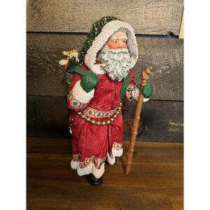 Possible Dreams Clothtique Santa with Nice List 1992 Lion And Lamb In Sack